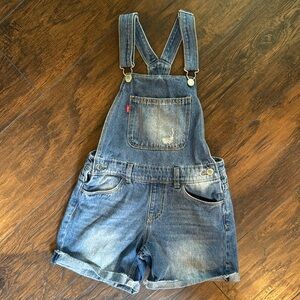 Levi’s blue jeans shortall kids 10r (D)